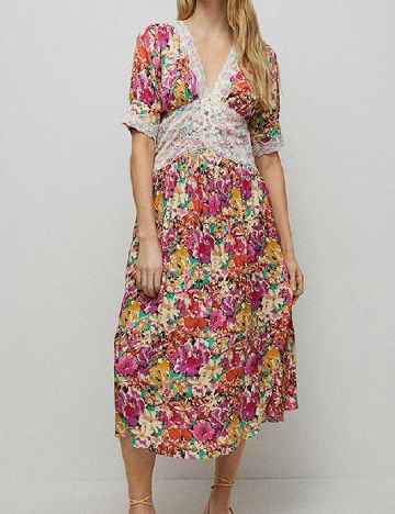 Rochie medie WAREHOUSE, mix culori