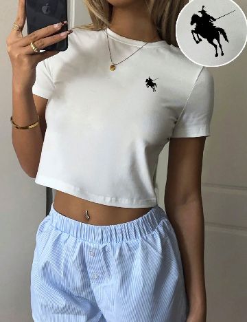 Top SHEIN, alb