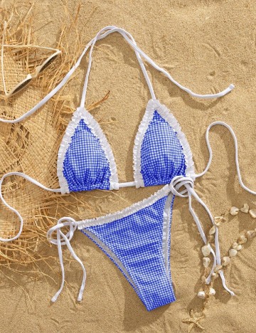 Costum de baie SHEIN, albastru