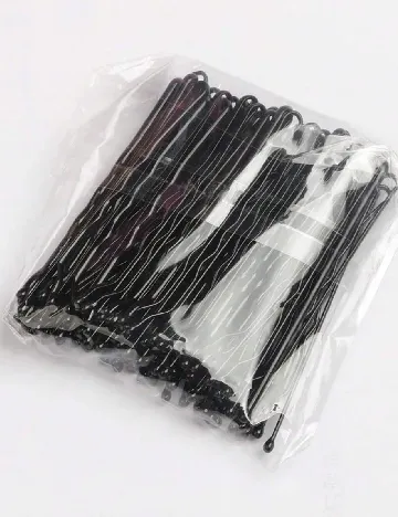 Set agrafe de par, 20 bucati SHEIN, negru