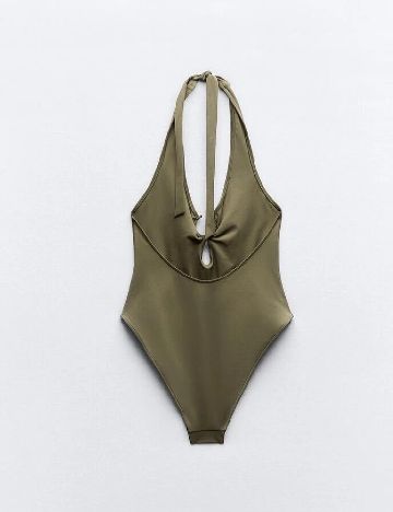 Costum de baie Zara, verde
