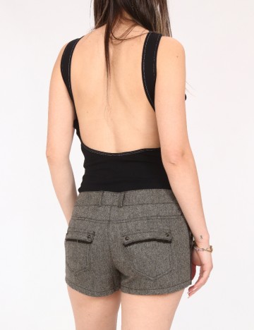 Pantaloni scurti Bershka, maro