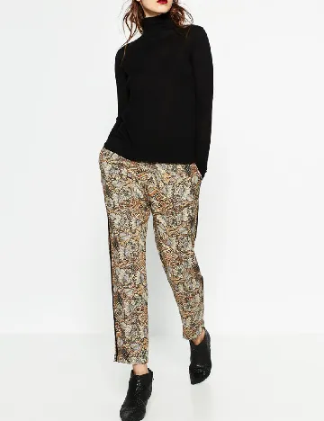 Pantaloni Zara, maro