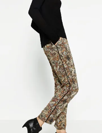 Pantaloni Zara, maro