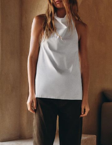 Top Zara, alb