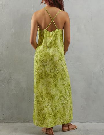 Rochie lunga WAREHOUSE, verde
