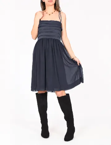 Rochie scurta Zara, gri petrol
