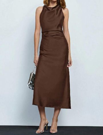 Rochie medie SHEIN, maro