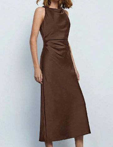 Rochie medie SHEIN, maro