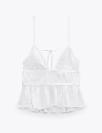Top Zara, alb