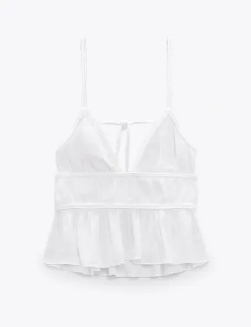 Top Zara, alb