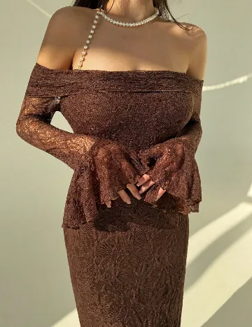 Rochie lunga SHEIN, maro