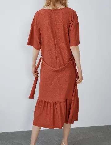 Rochie medie Zara, caramiziu