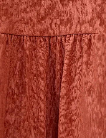 Rochie medie Zara, caramiziu