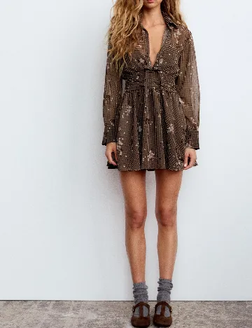 Rochie scurta Zara, maro