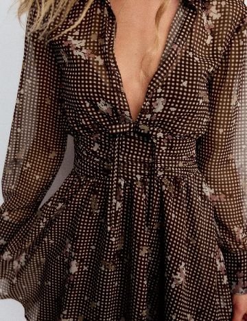Rochie scurta Zara, maro