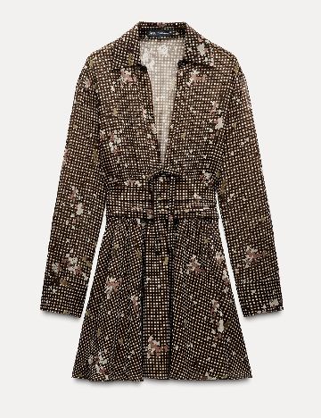 Rochie scurta Zara, maro