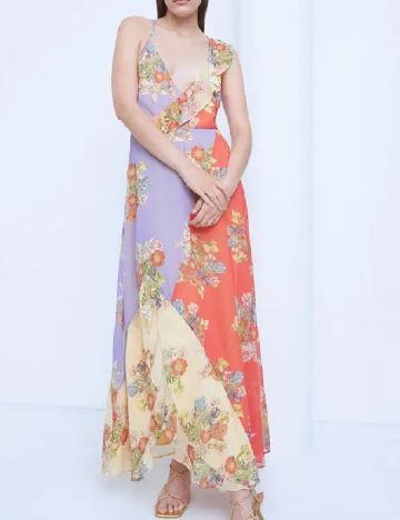 Rochie lunga WAREHOUSE, mix culori