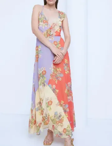 Rochie lunga WAREHOUSE, mix culori