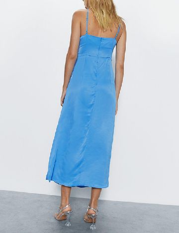 Rochie medie WAREHOUSE, albastru
