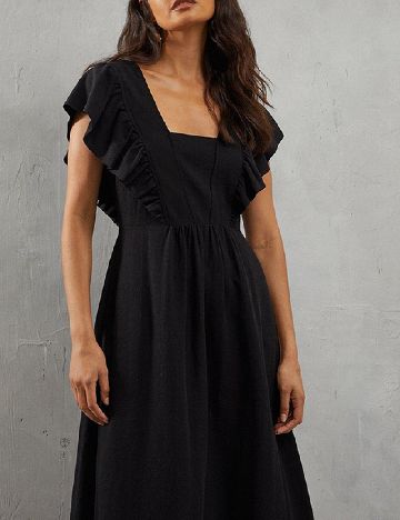 Rochie lunga WAREHOUSE, negru