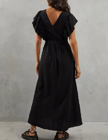 Rochie lunga WAREHOUSE, negru