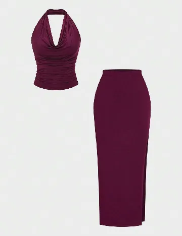 Compleu SHEIN CURVE, pruna