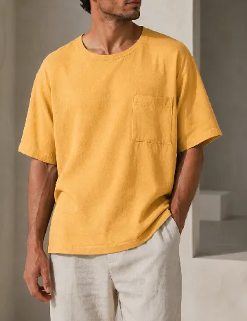 Tricou Zara, galben