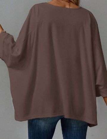 Bluza Emery Rose, maro