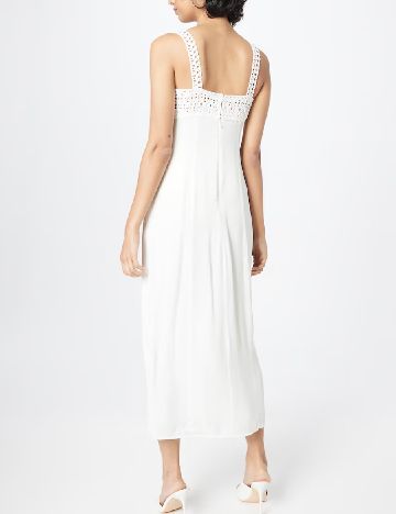 Rochie medie WAREHOUSE, alb