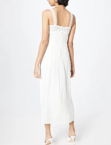 Rochie medie WAREHOUSE, alb