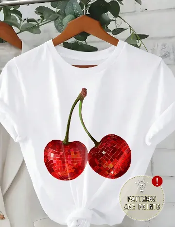 Tricou SHEIN CURVE, alb