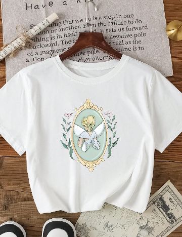 Top SHEIN, alb