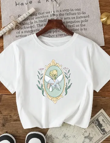 Top SHEIN, alb