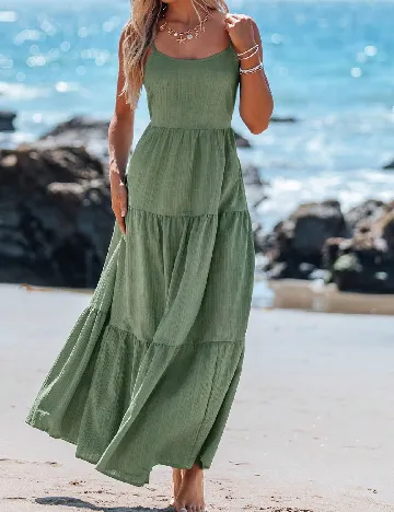 Rochie lunga SHEIN, verde
