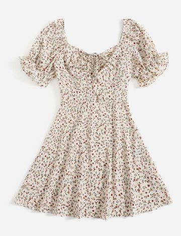 Rochie scurta SHEIN, floral print
