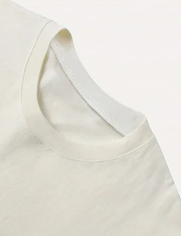 Tricou SHEIN, ecru