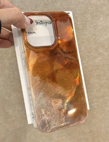 Husa iPhone 15 Pro SHEIN, portocaliu