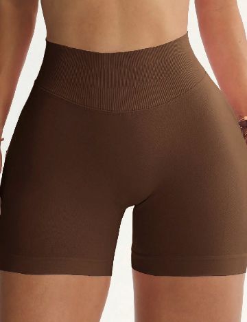 Pantaloni scurti SHEIN, maro