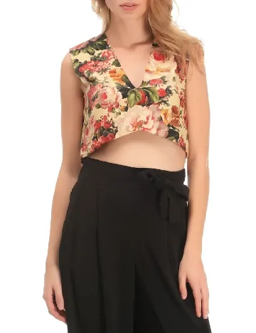 Top Zara, floral print