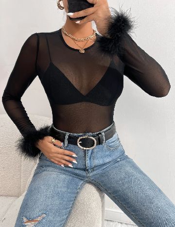 Bluza SHEIN, negru