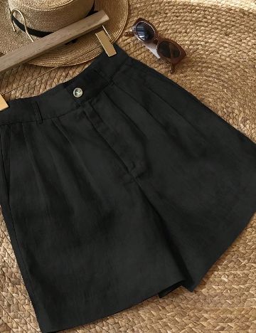 Pantaloni scurti SHEIN, negru