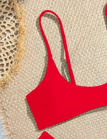 Costum de baie SHEIN, rosu