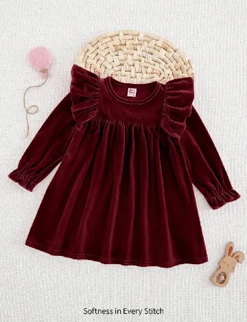 Rochie Cozy Pixies, visiniu