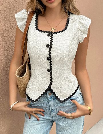 Bluza SHEIN, ecru