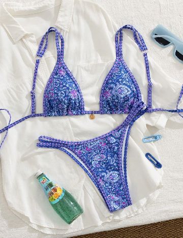 Costum de baie SHEIN, albastru