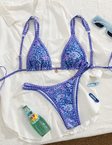 Costum de baie SHEIN, albastru