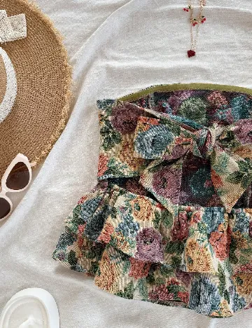 Top SHEIN, floral print