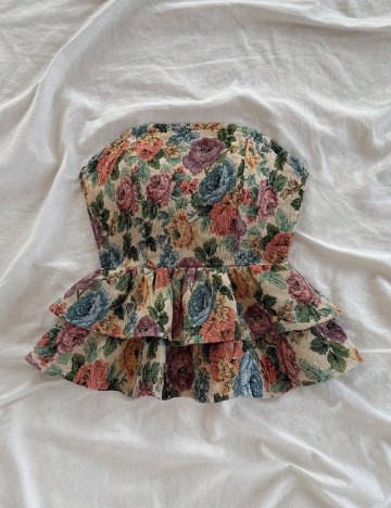 Top SHEIN, floral print