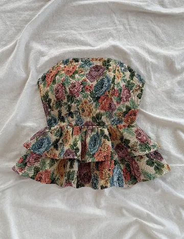 Top SHEIN, floral print